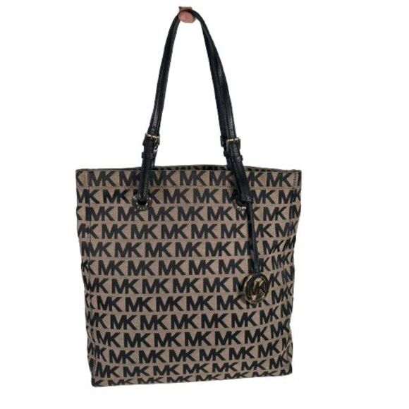 Michael Kors Handbags - Michael Kors Jet Set North South Signature Shopper Tote Shoulder Bag Purse $198